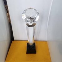 logo head Crystal Plaque By Excellence Awards International