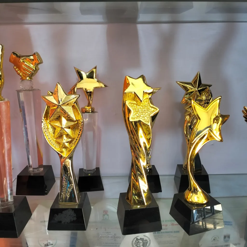 Award plaques in Nigeria